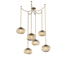 Hammerton SNB0068-06-GB-FB-CH1-L3 - Nova LED Multi Light Pendant Gilded Brass