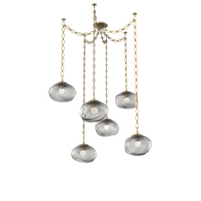 Hammerton SNB0068-06-GB-FS-CH1-L1 - Nova LED Multi Light Pendant Gilded Brass