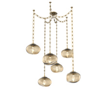 Hammerton SNB0068-06-GB-GB-CH3-L1 - Nova LED Multi Light Pendant Gilded Brass