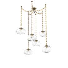Hammerton SNB0068-06-GB-GC-CH2-L1 - Nova LED Multi Light Pendant Gilded Brass