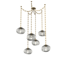 Hammerton SNB0068-06-GB-GS-CH3-L1 - Nova LED Multi Light Pendant Gilded Brass