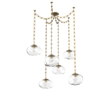 Hammerton SNB0068-06-GB-ZC-CH3-L1 - Nova LED Multi Light Pendant Gilded Brass
