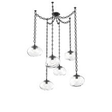 Hammerton SNB0068-06-MB-FC-CH2-L3 - Nova LED Multi Light Pendant Matte Black