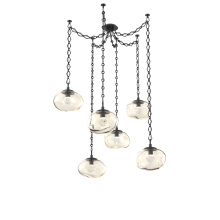 Hammerton SNB0068-06-MB-ZA-CH1-L1 - Nova LED Multi Light Pendant Matte Black