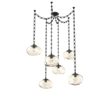 Hammerton SNB0068-06-MB-ZA-CH3-L3 - Nova LED Multi Light Pendant Matte Black