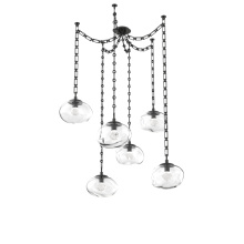 Hammerton SNB0068-06-MB-ZC-CH3-L1 - Nova LED Multi Light Pendant Matte Black