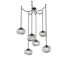 Hammerton SNB0068-06-MB-ZS-CH1-L3 - Nova LED Multi Light Pendant Matte Black