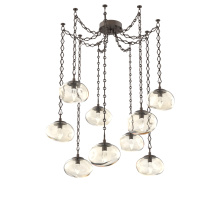 Hammerton SNB0068-09-FB-GA-CH1-L3 - Nova LED Multi Light Pendant Flat Bronze