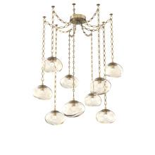 Hammerton SNB0068-09-GB-FA-CH1-L1 - Nova LED Multi Light Pendant Gilded Brass