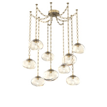 Hammerton SNB0068-09-GB-GA-CH1-L3 - Nova LED Multi Light Pendant Gilded Brass
