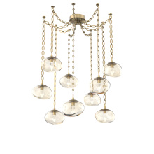 Hammerton SNB0068-09-GB-GA-CH2-L3 - Nova LED Multi Light Pendant Gilded Brass