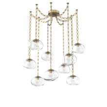 Hammerton SNB0068-09-GB-ZC-CH2-L3 - Nova LED Multi Light Pendant Gilded Brass