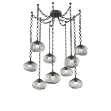Hammerton SNB0068-09-MB-FS-CH2-L3 - Nova LED Multi Light Pendant Matte Black