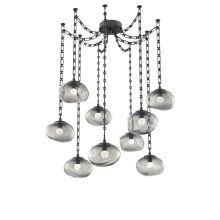 Hammerton SNB0068-09-MB-FS-CH3-L3 - Nova LED Multi Light Pendant Matte Black