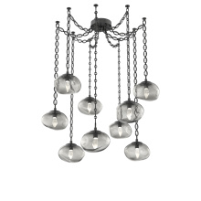 Hammerton SNB0068-09-MB-GS-CH2-L3 - Nova LED Multi Light Pendant Matte Black