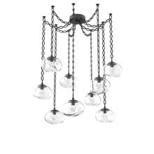 Hammerton SNB0068-09-MB-ZC-CH2-L1 - Nova LED Multi Light Pendant Matte Black