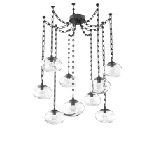 Hammerton SNB0068-09-MB-ZC-CH3-L3 - Nova LED Multi Light Pendant Matte Black