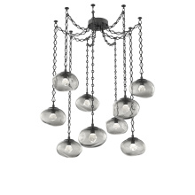 Hammerton SNB0068-09-MB-ZS-CH1-L1 - Nova LED Multi Light Pendant Matte Black