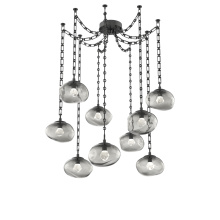 Hammerton SNB0068-09-MB-ZS-CH3-L1 - Nova LED Multi Light Pendant Matte Black