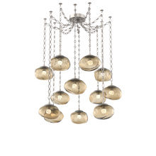 Hammerton SNB0068-12-BS-FB-CH1-L1 - Nova LED Multi Light Pendant Beige Silver