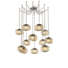 Hammerton SNB0068-12-BS-FB-CH2-L1 - Nova LED Multi Light Pendant Beige Silver