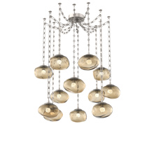 Hammerton SNB0068-12-BS-FB-CH3-L1 - Nova LED Multi Light Pendant Beige Silver