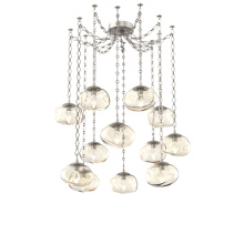 Hammerton SNB0068-12-BS-GA-CH1-L3 - Nova LED Multi Light Pendant Beige Silver