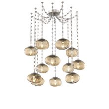 Hammerton SNB0068-12-BS-GB-CH3-L1 - Nova LED Multi Light Pendant Beige Silver