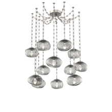 Hammerton SNB0068-12-BS-GS-CH3-L1 - Nova LED Multi Light Pendant Beige Silver