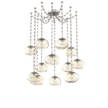 Hammerton SNB0068-12-BS-ZA-CH3-L3 - Nova LED Multi Light Pendant Beige Silver