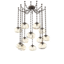 Hammerton SNB0068-12-FB-GA-CH3-L3 - Nova LED Multi Light Pendant Flat Bronze