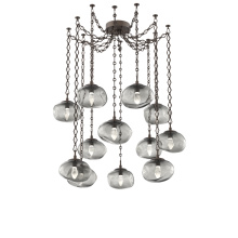 Hammerton SNB0068-12-FB-GS-CH1-L1 - Nova LED Multi Light Pendant Flat Bronze