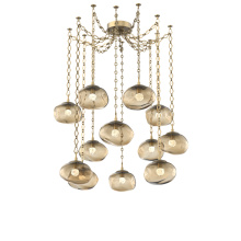Hammerton SNB0068-12-GB-FB-CH1-L1 - Nova LED Multi Light Pendant Gilded Brass