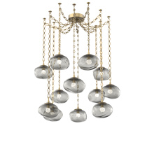 Hammerton SNB0068-12-GB-FS-CH1-L1 - Nova LED Multi Light Pendant Gilded Brass