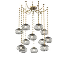 Hammerton SNB0068-12-GB-FS-CH3-L3 - Nova LED Multi Light Pendant Gilded Brass