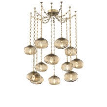 Hammerton SNB0068-12-GB-GB-CH1-L3 - Nova LED Multi Light Pendant Gilded Brass