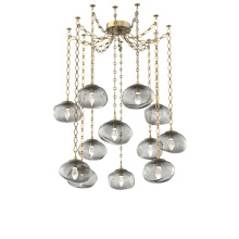 Hammerton SNB0068-12-GB-GS-CH1-L3 - Nova LED Multi Light Pendant Gilded Brass
