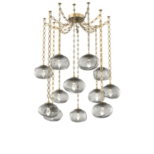 Hammerton SNB0068-12-GB-GS-CH2-L1 - Nova LED Multi Light Pendant Gilded Brass