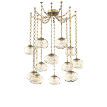 Hammerton SNB0068-12-GB-ZA-CH2-L1 - Nova LED Multi Light Pendant Gilded Brass