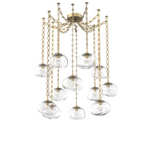Hammerton SNB0068-12-GB-ZC-CH2-L3 - Nova LED Multi Light Pendant Gilded Brass