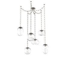 Hammerton SNB0069-06-BS-FC-CH1-L1 - Cosmos Round 6pc Swag Multi-Pendant Chain (LED)