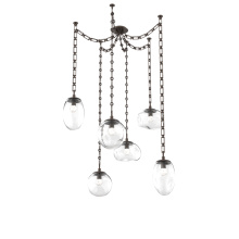Hammerton SNB0069-06-FB-FC-CH3-L1 - Cosmos Round 6pc Swag Multi-Pendant Chain (LED)