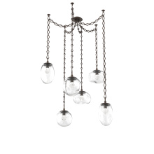 Hammerton SNB0069-06-FB-ZC-CH1-L1 - Cosmos Round 6pc Swag Multi-Pendant Chain (LED)
