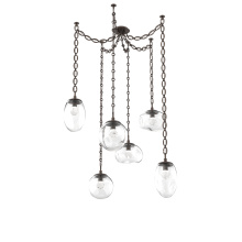 Hammerton SNB0069-06-FB-ZC-CH2-L1 - Cosmos Round 6pc Swag Multi-Pendant Chain (LED)