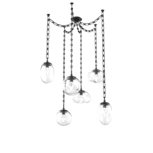 Hammerton SNB0069-06-MB-GC-CH3-L1 - Cosmos Round 6pc Swag Multi-Pendant Chain (LED)