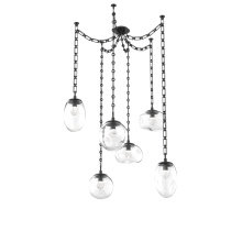 Hammerton SNB0069-06-MB-ZC-CH3-L1 - Cosmos Round 6pc Swag Multi-Pendant Chain (LED)