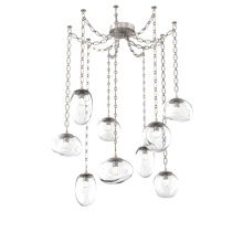 Hammerton SNB0069-09-BS-FC-CH2-L1 - Cosmos Round 9pc Swag Multi-Pendant Chain (LED)