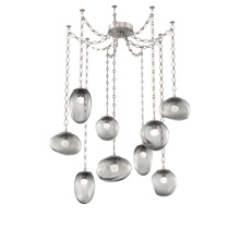 Hammerton SNB0069-09-BS-FS-CH1-L3 - Cosmos Round 9pc Swag Multi-Pendant Chain (LED)