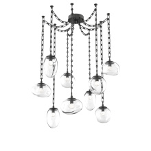 Hammerton SNB0069-09-MB-FC-CH3-L1 - Cosmos Round 9pc Swag Multi-Pendant Chain (LED)