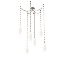 Hammerton SNB0071-06-BS-WL-CH3-L3 - Fiori Multi Light Pendant Beige Silver